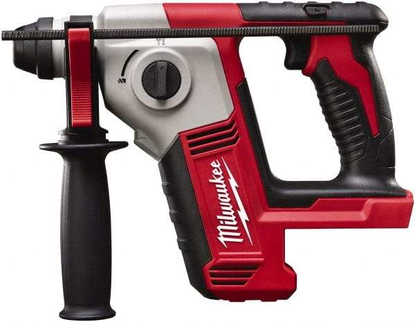 Milwaukee Tool - 18 Volt SDS Plus Chuck Cordless Rotary Hammer - 0 to 7,000 BPM, 0 to 1,300 RPM, Reversible - Benchmark Tooling