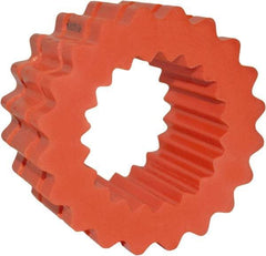 TB Wood's - 8 One Piece Solid Flexible Coupling Sleeve - 5-1/16" OD, 2-1/2" OAL, Hytrel, Order 2 Hubs with Same OD & 1 Insert for Complete Coupling - Benchmark Tooling