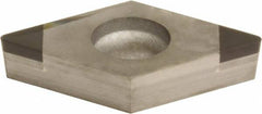 Sumitomo - 2NU-DCGA32.51 Grade BN350 PCBN Turning Insert - Uncoated, 55° Diamond, 3/8" Inscr Circle, 5/32" Thick, 1/64" Corner Radius - Benchmark Tooling