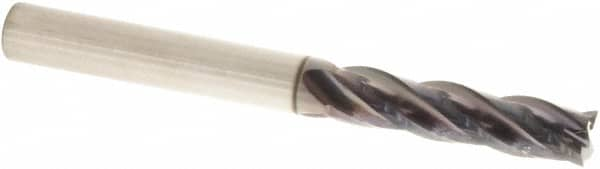 Sumitomo - 12mm, 48mm LOC, 12mm Shank Diam, 100mm OAL, 4 Flute, Solid Carbide Square End Mill - Single End, TIAlCrN Finish, Spiral Flute, 30° Helix, Centercutting, Right Hand Cut, Right Hand Flute - Benchmark Tooling