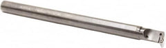 Sumitomo - 0.98" Min Bore Diam, 10" OAL, 3/4" Shank Diam, A-SVUB Indexable Boring Bar - VBMT 221 Insert, Screw Holding Method - Benchmark Tooling