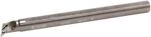Sumitomo - 1.3" Min Bore Diam, 12" OAL, 1" Shank Diam, A-SVQB Indexable Boring Bar - VBMT 332 Insert, Screw Holding Method - Benchmark Tooling