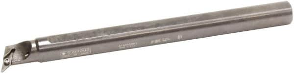 Sumitomo - 0.85" Min Bore Diam, 10" OAL, 5/8" Shank Diam, A-SVQB Indexable Boring Bar - VBMT 221 Insert, Screw Holding Method - Benchmark Tooling