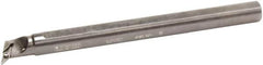 Sumitomo - 0.98" Min Bore Diam, 10" OAL, 3/4" Shank Diam, A-SVQB Indexable Boring Bar - VBMT 221 Insert, Screw Holding Method - Benchmark Tooling