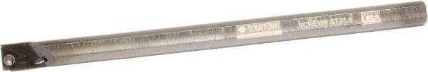 Sumitomo - 0.6" Min Bore Diam, 8" OAL, 1/2" Shank Diam, A-STFP Indexable Boring Bar - TPMT 21.51 Insert, Screw Holding Method - Benchmark Tooling
