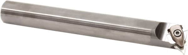 Sumitomo - 1-3/4" Min Bore Diam, 10" OAL, 1-1/4" Shank Diam, A-DTR Indexable Boring Bar - 1.575" Max Bore Depth, DNMG Insert, Clamp Holding Method - Benchmark Tooling