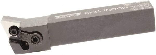 Sumitomo - MDQN, Left Hand Cut, -17.5° Lead Angle, 1" Shank Height x 1" Shank Width, Negative Rake Indexable Turning Toolholder - 6" OAL, DNMG 432 Insert Compatibility, Series Multi-Option - Benchmark Tooling