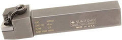 Sumitomo - MSRN, Right Hand Cut, 15° Lead Angle, 1" Shank Height x 1" Shank Width, Positive Rake Indexable Turning Toolholder - 6" OAL, SNMG 432 Insert Compatibility, Series Multi-Option - Benchmark Tooling