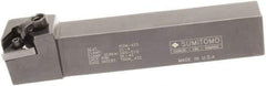 Sumitomo - MTGN, Right Hand Cut, 0° Lead Angle, 5/8" Shank Height x 5/8" Shank Width, Negative Rake Indexable Turning Toolholder - 4-1/2" OAL, TNMG 322 Insert Compatibility, Series Multi-Option - Benchmark Tooling