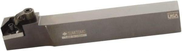 Sumitomo - MTAN, Right Hand Cut, 0° Lead Angle, 5/8" Shank Height x 5/8" Shank Width, Negative Rake Indexable Turning Toolholder - 4-1/2" OAL, TNMG 322 Insert Compatibility, Series Multi-Option - Benchmark Tooling