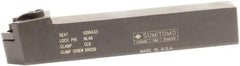 Sumitomo - MSDN, Neutral Cut, 45° Lead Angle, 1" Shank Height x 1" Shank Width, Negative Rake Indexable Turning Toolholder - 6" OAL, SNMG 43 Insert Compatibility, Series Multi-Option - Benchmark Tooling