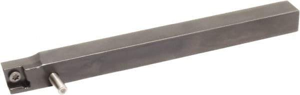 Sumitomo - SCAC, Left Hand Cut, 0° Lead Angle, 5/8" Shank Height x 5/8" Shank Width, Neutral Rake Indexable Turning Toolholder - 4-1/2" OAL, CC.. 32.52 Insert Compatibility, Series Screw Lock - Benchmark Tooling