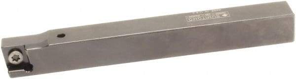 Sumitomo - SCAC, Left Hand Cut, 0° Lead Angle, 3/8" Shank Height x 3/8" Shank Width, Neutral Rake Indexable Turning Toolholder - 4-1/2" OAL, CC.. 21.51 Insert Compatibility, Series Screw Lock - Benchmark Tooling