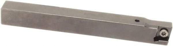 Sumitomo - SCAC, Right Hand Cut, 0° Lead Angle, 3/8" Shank Height x 3/8" Shank Width, Neutral Rake Indexable Turning Toolholder - 4-1/2" OAL, CC.. 21.51 Insert Compatibility, Series Screw Lock - Benchmark Tooling