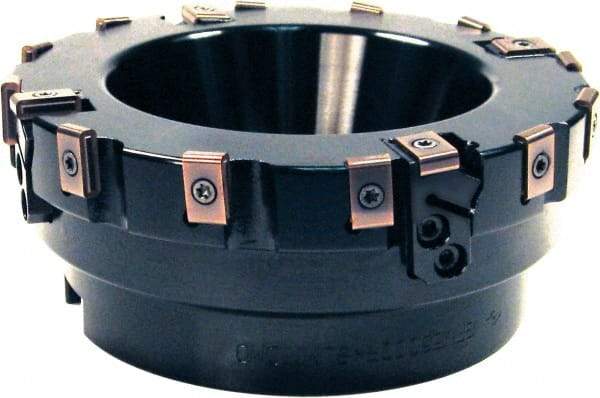 Sumitomo - 24 Inserts, 7.342" Cut Diam, 2-1/2" Arbor Diam, Indexable Square-Shoulder Face Mill - 2-1/2" High, LNGX 1605.. Insert Compatibility, Through Coolant, Series SumiMill - Benchmark Tooling