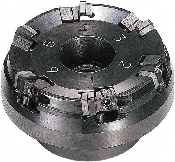 Sumitomo - 160mm Cut Diam, 50.8mm Arbor Hole, 75° Indexable Chamfer & Angle Face Mill - 12 Inserts, SNEN 0903..\xB6SNG 32. Insert, Right Hand Cut, Series Sumiboron - Benchmark Tooling