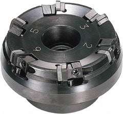 Sumitomo - 125mm Cut Diam, 38.1mm Arbor Hole, 75° Indexable Chamfer & Angle Face Mill - 10 Inserts, SNEN 0903..\xB6SNG 32. Insert, Right Hand Cut, Series Sumiboron - Benchmark Tooling