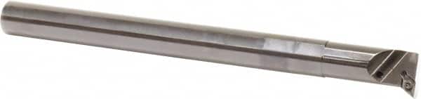 Sumitomo - 1.3" Min Bore Diam, 12" OAL, 1" Shank Diam, A-SDUC Indexable Boring Bar - DCMT 32.52 Insert, Screw Holding Method - Benchmark Tooling