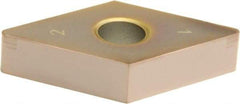 Sumitomo - 2NC-DNGA432 Grade BNC100 PCBN Turning Insert - TiCN Finish, 55° Diamond, 1/2" Inscr Circle, 3/16" Thick, 1/32" Corner Radius - Benchmark Tooling