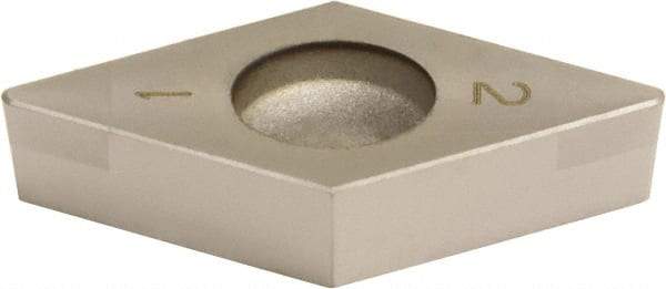 Sumitomo - 2NC-DCGA32.51 Grade BNC300 PCBN Turning Insert - TiN Finish, 55° Diamond, 3/8" Inscr Circle, 5/32" Thick, 1/64" Corner Radius - Benchmark Tooling