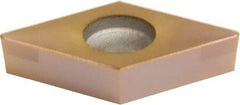 Sumitomo - 2NC-DCGA21.51 Grade BNC160 PCBN Turning Insert - TiN Finish, 55° Diamond, 1/4" Inscr Circle, 3/32" Thick, 1/64" Corner Radius - Benchmark Tooling