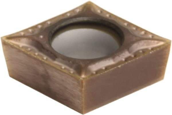 Sumitomo - CCGT32.51 ESI Grade AC510U Carbide Turning Insert - TiAlN/AlCrN Finish, 80° Diamond, 3/8" Inscr Circle, 5/32" Thick, 1/64" Corner Radius - Benchmark Tooling