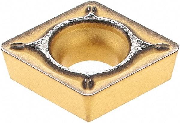 Sumitomo - CPMT322 ESU Grade AC630M Carbide Turning Insert - Al2O3 Finish, 80° Diamond, 3/8" Inscr Circle, 1/8" Thick, 1/32" Corner Radius - Benchmark Tooling