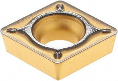 Sumitomo - CPMT322 ESU Grade AC630M Carbide Turning Insert - Al2O3 Finish, 80° Diamond, 3/8" Inscr Circle, 1/8" Thick, 1/32" Corner Radius - Benchmark Tooling
