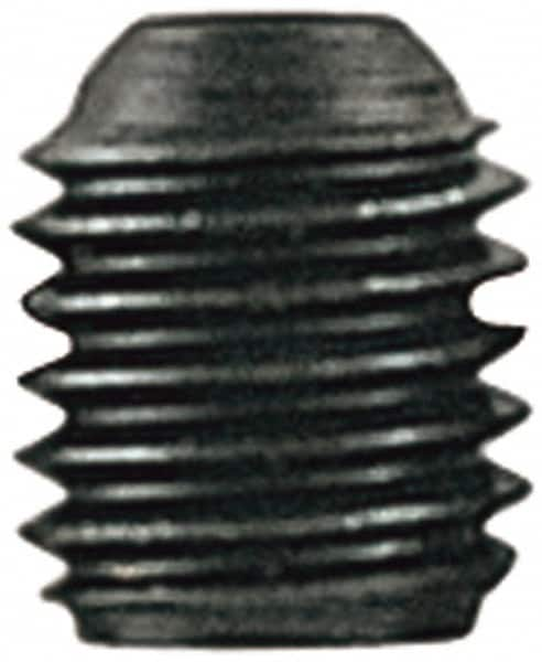 Value Collection - M8x1.25 Metric Coarse, 45mm OAL, Cup Point Set Screw - Grade 14.9 (45H) Alloy Steel, 4mm Key - Benchmark Tooling