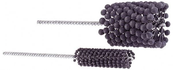 Brush Research Mfg. - 3/8" Bore Diam, 320 Grit, Silicon Carbide Flexible Hone - Extra Fine, 8" OAL - Benchmark Tooling