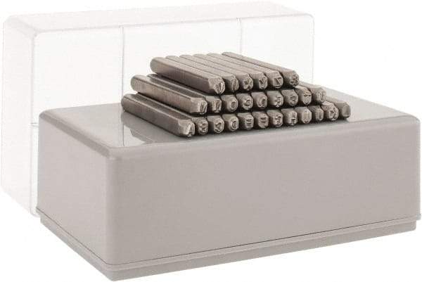 C.H. Hanson - 27 Piece, 1/8" Character Steel Stamp Set - Letters, Standard - Benchmark Tooling