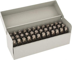 C.H. Hanson - 36 Piece, 3/8" Character Steel Stamp Set - Letters & Figures, Standard - Benchmark Tooling