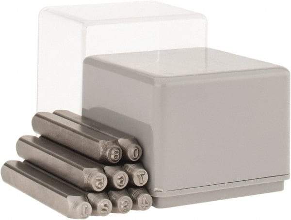 C.H. Hanson - 9 Piece, 1/16" Character Steel Stamp Set - Figures, Heavy Duty - Benchmark Tooling