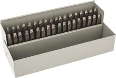 C.H. Hanson - 36 Piece, 3/32" Character Steel Stamp Set - Letters & Figures, Heavy Duty - Benchmark Tooling