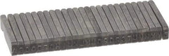 C.H. Hanson - 26 Piece, 1/16 Inch Character, Steel Type Set - 10 Character Capacity, A-Z Content - Benchmark Tooling