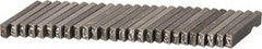 C.H. Hanson - 26 Piece, 1/8 Inch Character, Steel Type Set - 8 Character Capacity, A-Z Content - Benchmark Tooling