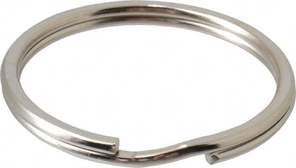 C.H. Hanson - 1-1/2" ID, 39mm OD, 4mm Thick, Split Ring - Carbon Spring Steel, Nickel Plated Finish - Benchmark Tooling