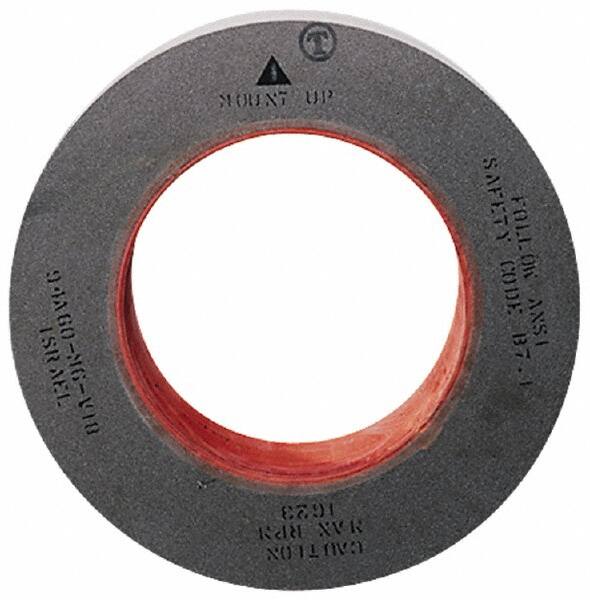 Camel Grinding Wheels - 24" Diam x 12" Hole x 4" Wide Centerless & Cylindrical Grinding Wheel - 80/120 Grit, Aluminum Oxide, Type 1, Medium/Fine Grade, Vitrified Bond, No Recess - Benchmark Tooling