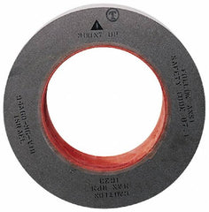 Camel Grinding Wheels - 24" Diam x 12" Hole x 6" Wide Centerless & Cylindrical Grinding Wheel - 80/120 Grit, Aluminum Oxide, Type 1, Medium/Fine Grade, Vitrified Bond, No Recess - Benchmark Tooling