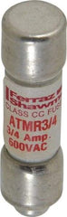 Ferraz Shawmut - 600 VAC/VDC, 0.75 Amp, Fast-Acting General Purpose Fuse - Clip Mount, 1-1/2" OAL, 100 at DC, 200 at AC kA Rating, 13/32" Diam - Benchmark Tooling