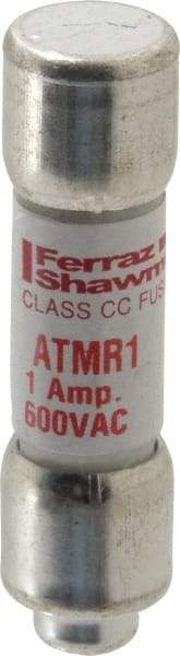 Ferraz Shawmut - 600 VAC/VDC, 1 Amp, Fast-Acting General Purpose Fuse - Clip Mount, 1-1/2" OAL, 100 at DC, 200 at AC kA Rating, 13/32" Diam - Benchmark Tooling