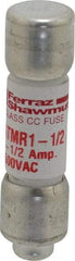 Ferraz Shawmut - 600 VAC/VDC, 1.5 Amp, Fast-Acting General Purpose Fuse - Clip Mount, 1-1/2" OAL, 100 at DC, 200 at AC kA Rating, 13/32" Diam - Benchmark Tooling