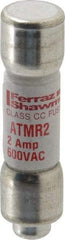 Ferraz Shawmut - 600 VAC/VDC, 2 Amp, Fast-Acting General Purpose Fuse - Clip Mount, 1-1/2" OAL, 100 at DC, 200 at AC kA Rating, 13/32" Diam - Benchmark Tooling