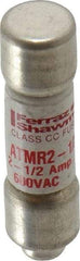 Ferraz Shawmut - 600 VAC/VDC, 2.5 Amp, Fast-Acting General Purpose Fuse - Clip Mount, 1-1/2" OAL, 100 at DC, 200 at AC kA Rating, 13/32" Diam - Benchmark Tooling