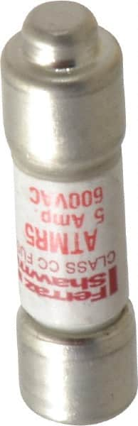 Ferraz Shawmut - 600 VAC/VDC, 5 Amp, Fast-Acting General Purpose Fuse - Clip Mount, 1-1/2" OAL, 100 at DC, 200 at AC kA Rating, 13/32" Diam - Benchmark Tooling