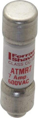 Ferraz Shawmut - 600 VAC/VDC, 7 Amp, Fast-Acting General Purpose Fuse - Clip Mount, 1-1/2" OAL, 100 at DC, 200 at AC kA Rating, 13/32" Diam - Benchmark Tooling