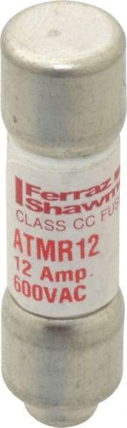 Ferraz Shawmut - 600 VAC/VDC, 12 Amp, Fast-Acting General Purpose Fuse - Clip Mount, 1-1/2" OAL, 100 at DC, 200 at AC kA Rating, 13/32" Diam - Benchmark Tooling