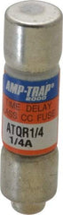 Ferraz Shawmut - 300 VDC, 600 VAC, 0.25 Amp, Time Delay General Purpose Fuse - Clip Mount, 1-1/2" OAL, 100 at DC, 200 at AC kA Rating, 13/32" Diam - Benchmark Tooling