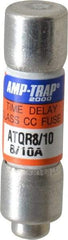 Ferraz Shawmut - 300 VDC, 600 VAC, 0.8 Amp, Time Delay General Purpose Fuse - Clip Mount, 1-1/2" OAL, 100 at DC, 200 at AC kA Rating, 13/32" Diam - Benchmark Tooling