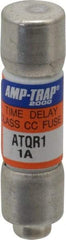 Ferraz Shawmut - 300 VDC, 600 VAC, 1 Amp, Time Delay General Purpose Fuse - Clip Mount, 1-1/2" OAL, 100 at DC, 200 at AC kA Rating, 13/32" Diam - Benchmark Tooling